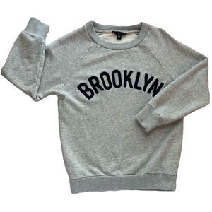 J. Crew “Brooklyn” Embroidered Pullover Sweatshirt, XXS